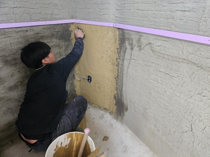 茅ヶ崎市　内装土壁漆喰工事vol.1