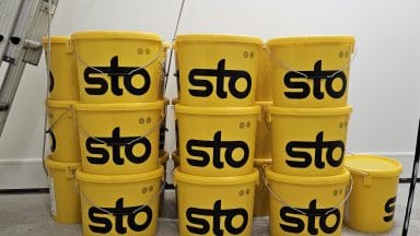 千代田区　外壁Sto仕上げ　Day12